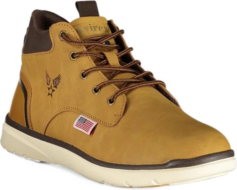 Avirex logo-patch lace-up ankle boots Beige - Foto 3