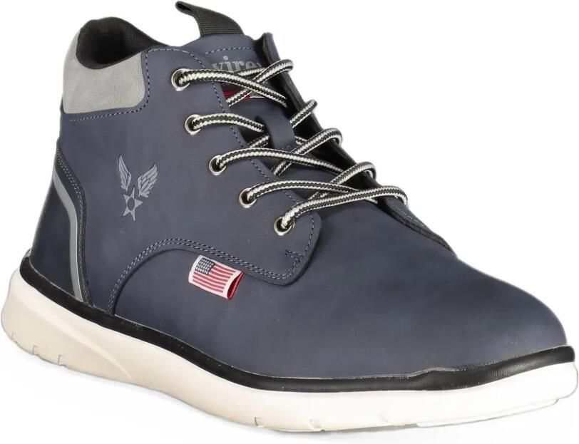Avirex logo-patch lace-up ankle boots Blauw - Foto 3