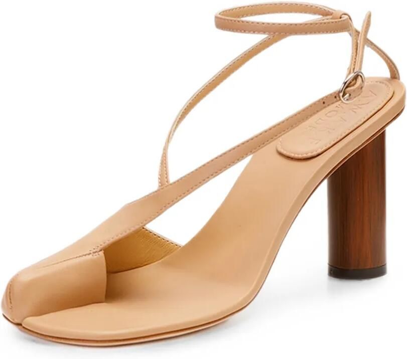 A.W.A.K.E. Mode Christine sandalen met neus Beige - Foto 4