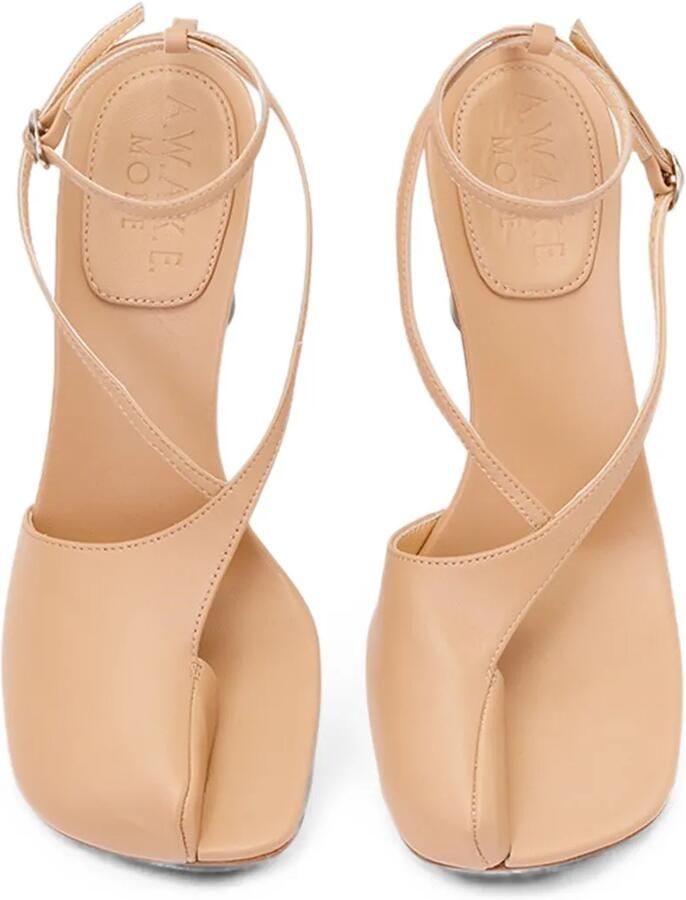 A.W.A.K.E. Mode Christine sandalen met neus Beige - Foto 3