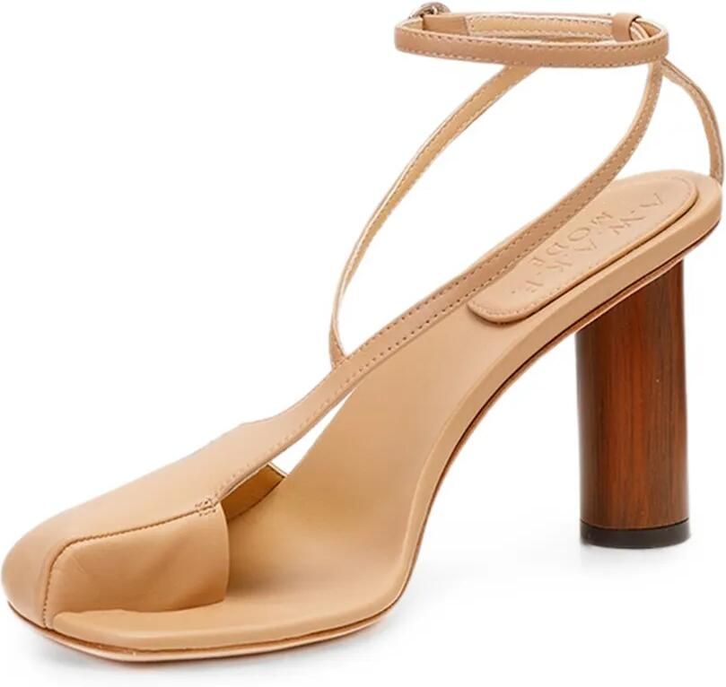 A.W.A.K.E. Mode Christine sandalen met neus Beige - Foto 2