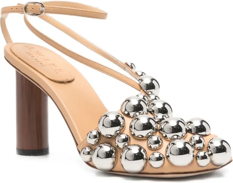 A.W.A.K.E. Mode Christine sandalen verfraaid met studs Beige - Foto 2