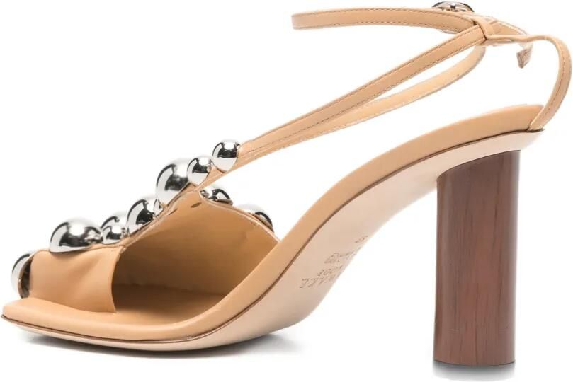 A.W.A.K.E. Mode Christine sandalen verfraaid met studs Beige - Foto 3