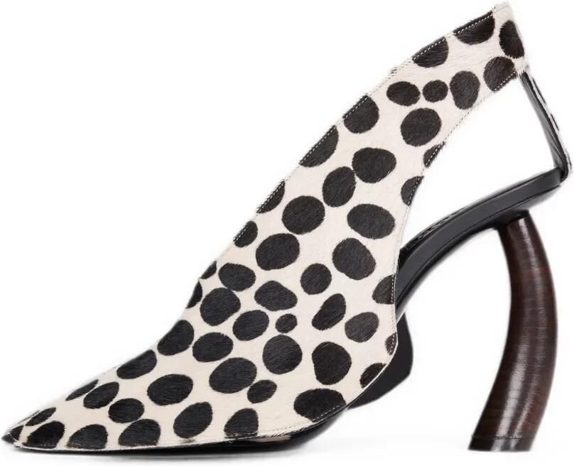 A.W.A.K.E. Mode Lauren sandalen met dalmatiër-print Wit