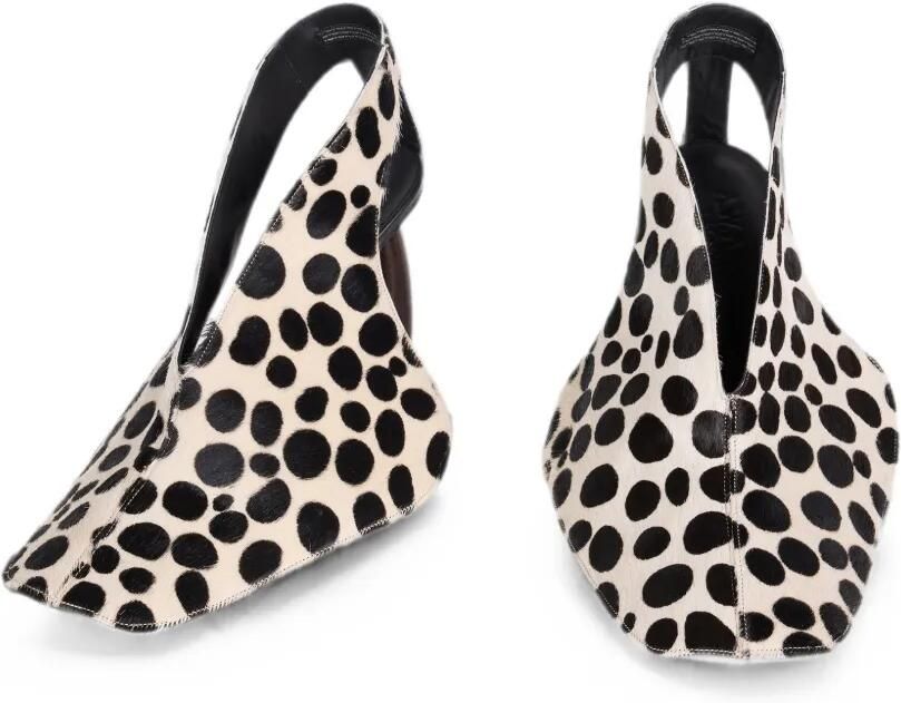 A.W.A.K.E. Mode Lauren sandalen met dalmatiër-print Wit - Foto 3