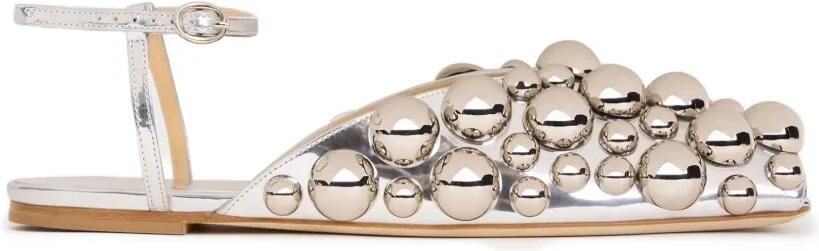 A.W.A.K.E. Mode Vivian verfraaide sandalen Zilver