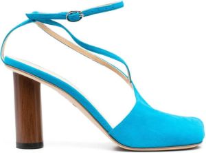 A.W.A.K.E. Mode Christine asymmetrische sandalen Blauw