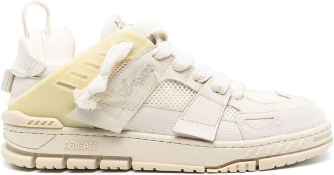 Axel Arigato Area leren sneakers met patchwork Beige