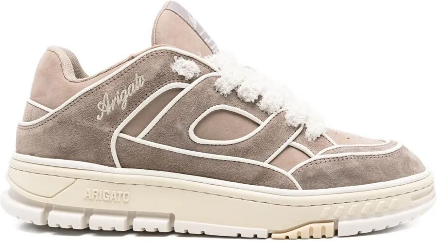 Axel Arigato Area Lo leren sneakers met vlakken Beige