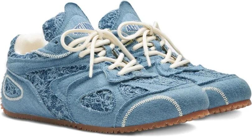 Axel Arigato Slow Runner denim low-top sneakers met franje Blauw