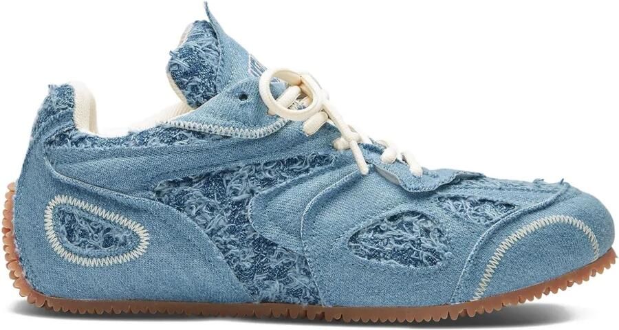 Axel Arigato Slow Runner denim low-top sneakers met franje Blauw - Foto 4