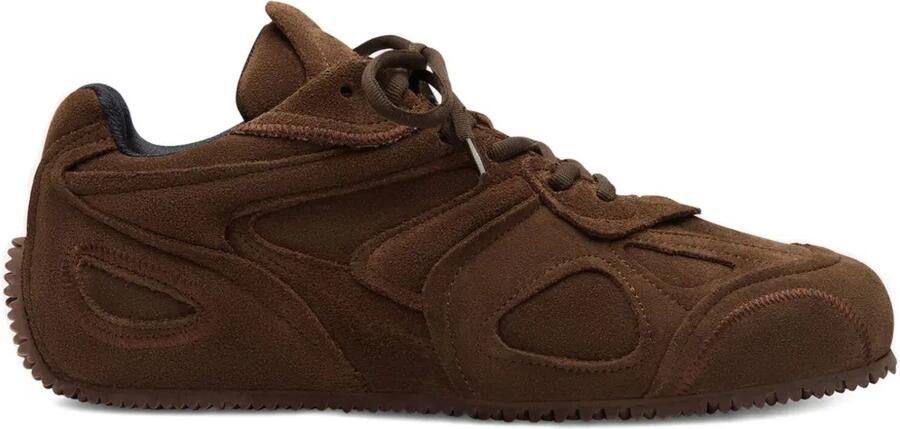 Axel Arigato Slow Runner gelaagde suède sneakers Bruin