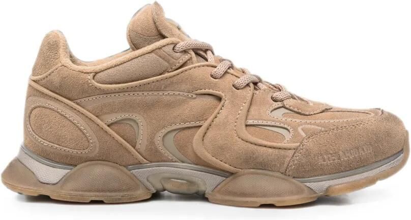 Axel Arigato Suède sneakers met vlakken Beige