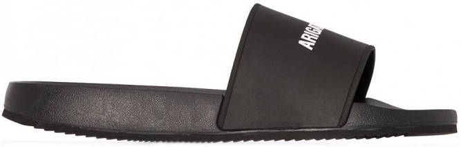 Axel Arigato Slippers met logoprint Zwart