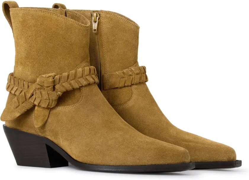 Ba&Sh Lowcowby suede cowboy boots Bruin - Foto 5