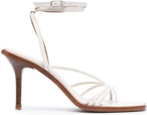 Ba&Sh Cammelie leren sandalen Wit