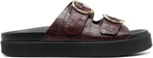 Ba&Sh Cayetana leather sandals Bruin