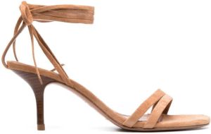 Ba&Sh Godiva suède sandalen Bruin