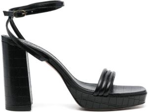 Ba&Sh Cianna sandalen met blokhak Zwart