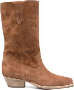 Ba&Sh Scamargue leren laarzen Bruin