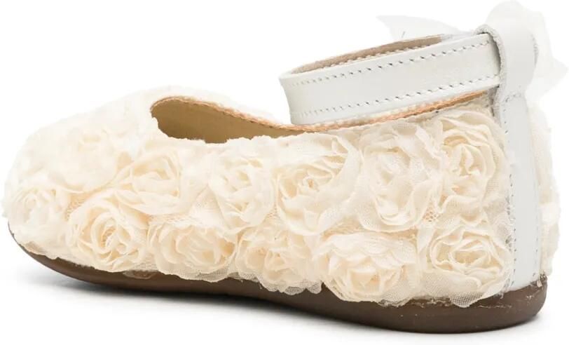BabyWalker Ballerina's met bloemapplicatie en strikdetail Beige - Foto 2