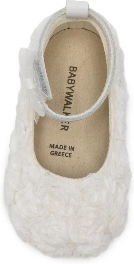 BabyWalker Ballerina's met bloe -applicatie en strik Wit - Foto 3