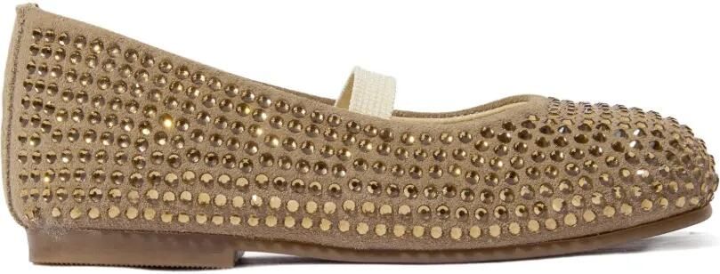 BabyWalker Ballerina's verfraaid met kristallen Beige