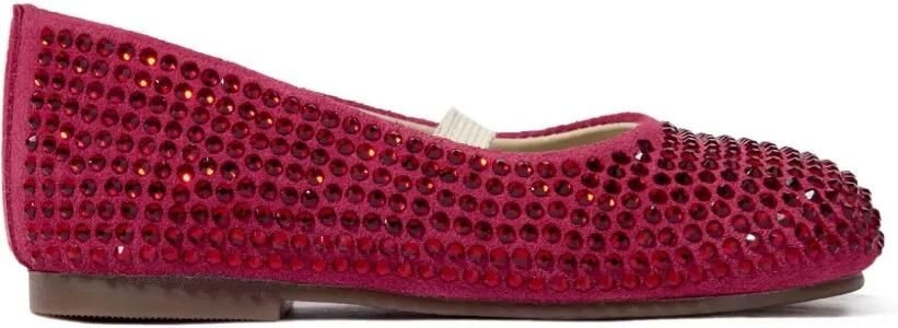 BabyWalker Ballerina's verfraaid met kristallen Rood