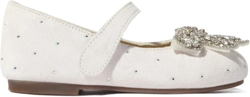 BabyWalker Ballerina's verfraaid met kristallen Wit