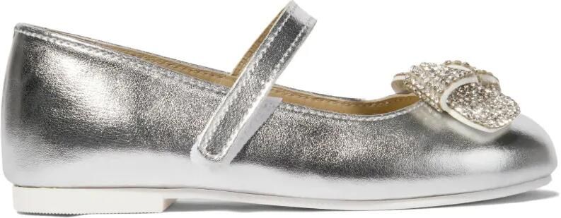 BabyWalker Ballerina's verfraaid met kristallen Zilver