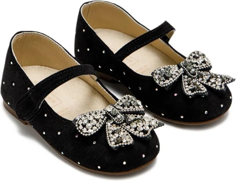 BabyWalker Ballerina's verfraaid met stras Zwart