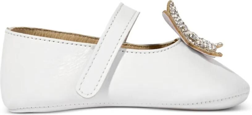 BabyWalker Ballerina's verfraaid met vlinder Wit