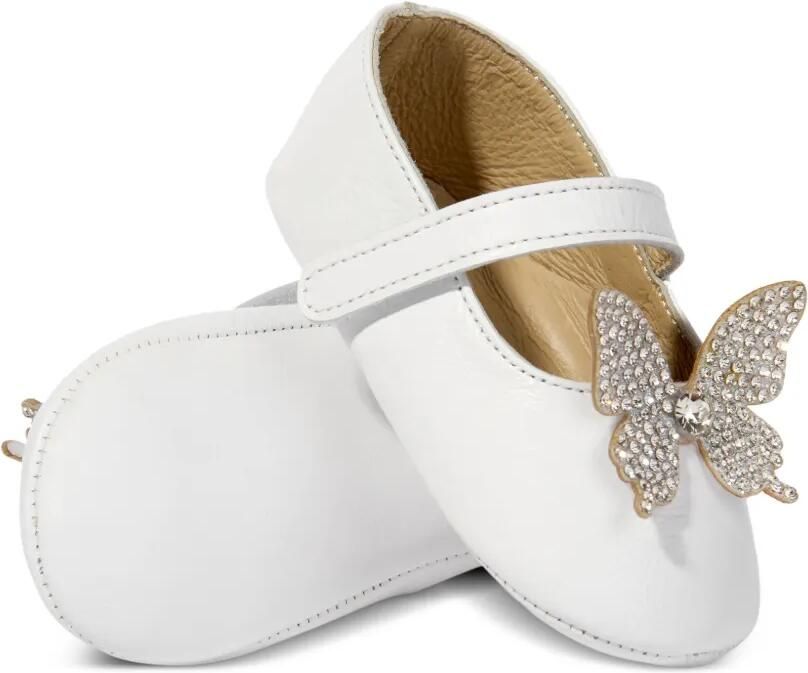 BabyWalker Ballerina's verfraaid met vlinder Wit - Foto 4
