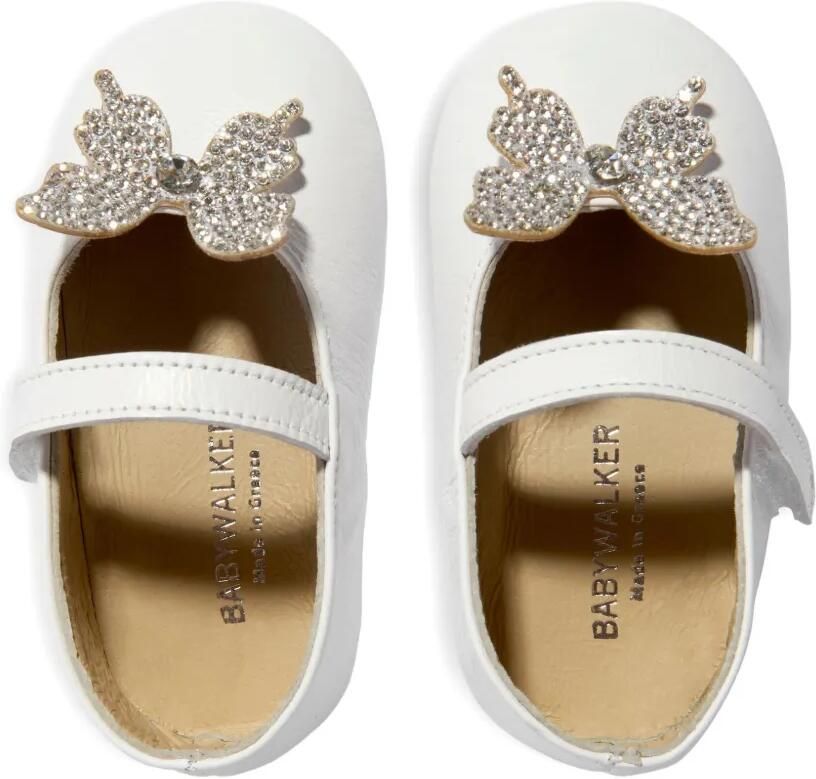 BabyWalker Ballerina's verfraaid met vlinder Wit - Foto 3