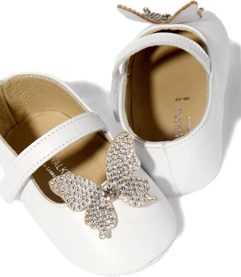 BabyWalker Ballerina's verfraaid met vlinder Wit - Foto 2