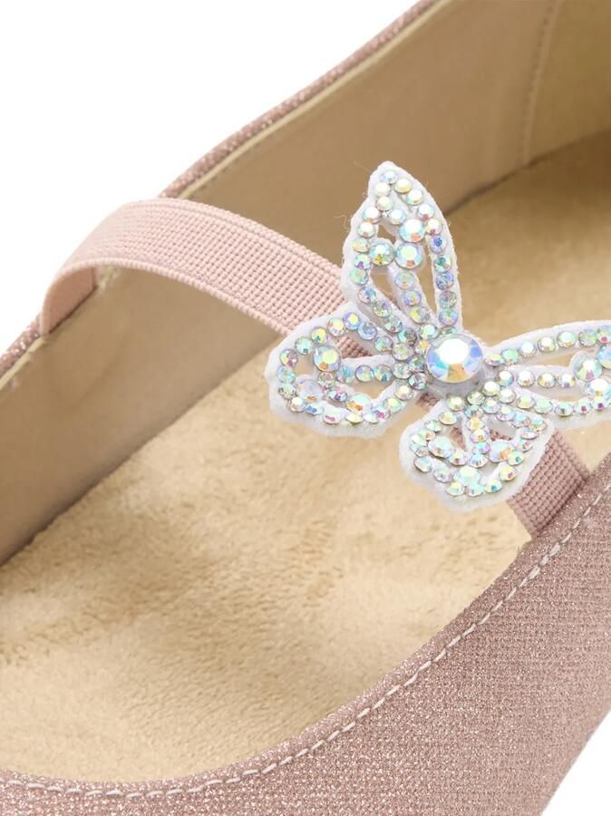 BabyWalker Ballerina's verfraaid met vlinders Roze - Foto 3