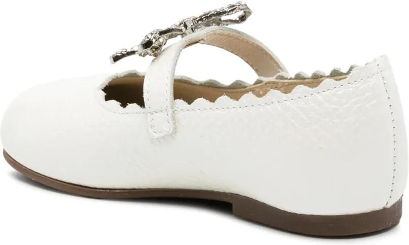 BabyWalker Gewelfde ballerina's met strikdetail Wit - Foto 2