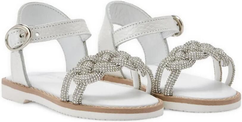 BabyWalker Sandalen met gevlochten bandje Wit