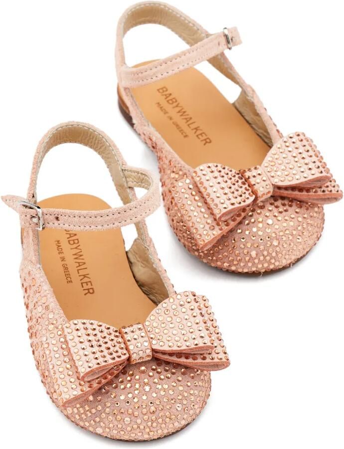 BabyWalker Sandalen verfraaid met strik Roze