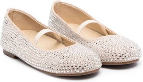 BabyWalker Ballerina's verfraaid met kristallen Beige