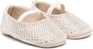 BabyWalker Ballerina's verfraaid met kristallen Beige