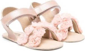 BabyWalker Sandalen met bloemenpatch Roze