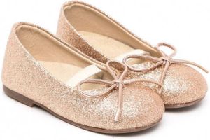 BabyWalker Leren ballerina's Goud