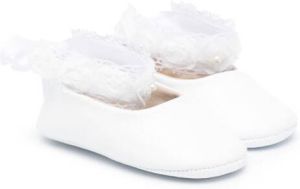 BabyWalker Leren ballerina's Wit