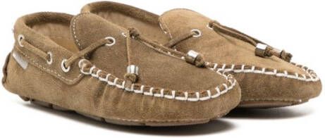 BabyWalker Loafers met contrasterend stiksel Bruin