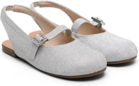 BabyWalker Mary Jane ballerina's Zilver