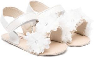 BabyWalker Sandalen met bloemenpatch Beige