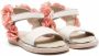 BabyWalker Sandalen met geborduurde bloe Wit - Thumbnail 1