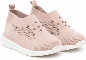 BabyWalker Sneakers verfraaid met kristallen Roze