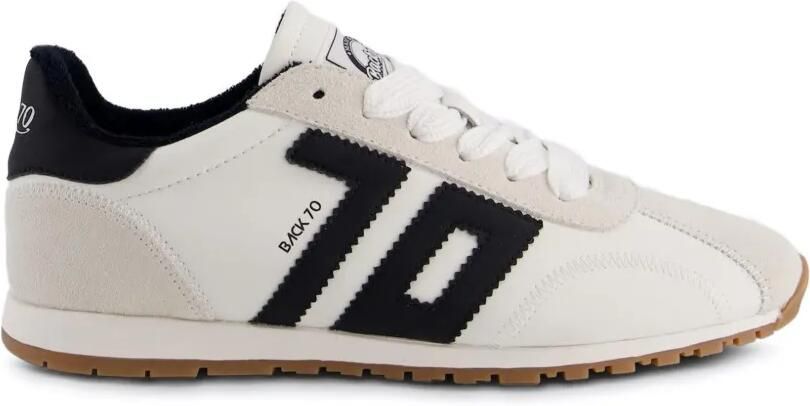 BACK 70 Asian sneakers met logo-patch Geel